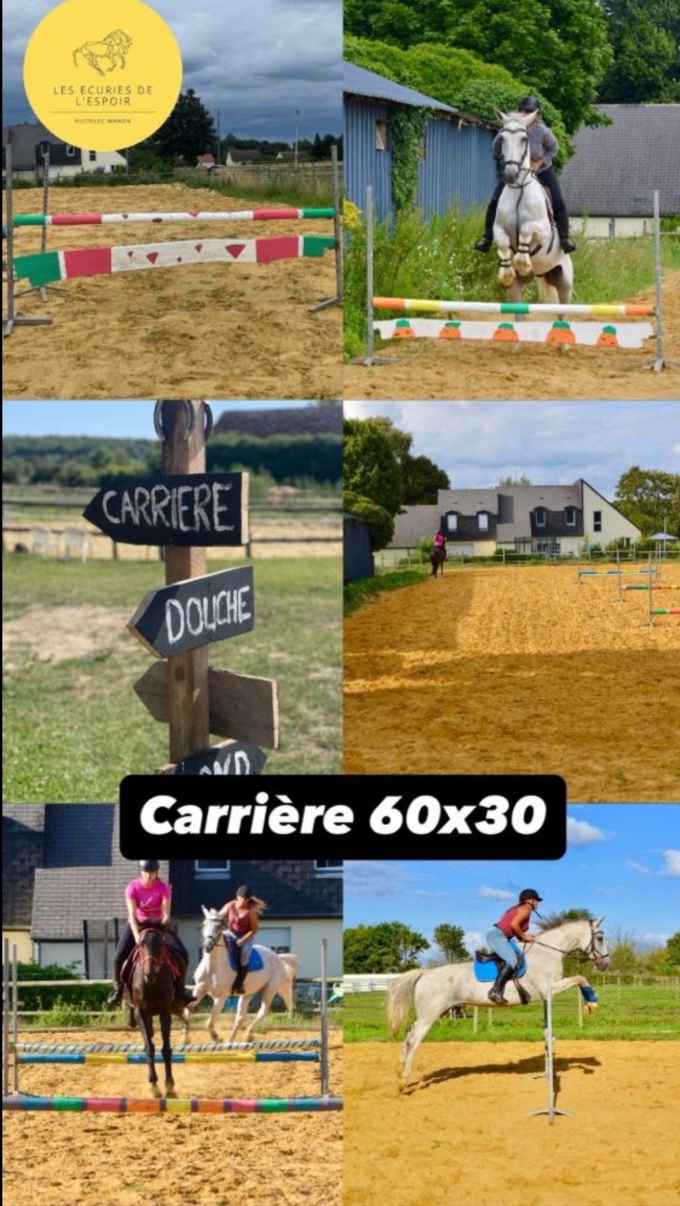 Les Écuries de l'Espoir : box et paddocks, pension pour chevaux à La Chapelle-aux-Choux - Photo 1 sur 2